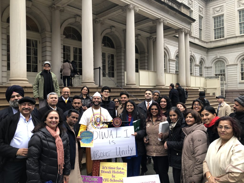 HAF calls on NYC Mayor Bill de Blasio to make Diwali a school holiday