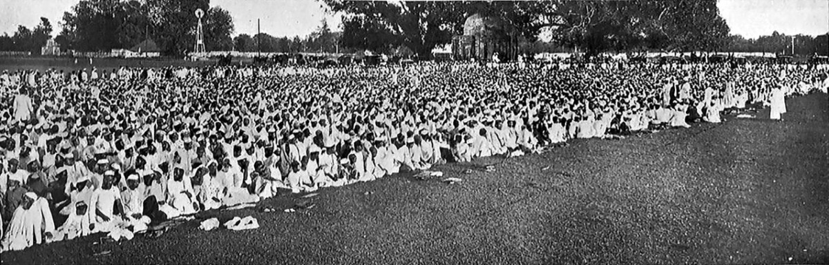 A 1906 gathering of Muslims in Dhalka showing their support for Bengal’s partition.